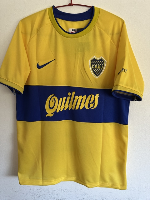 Camiseta Boca 2000 amarilla 10 Roman