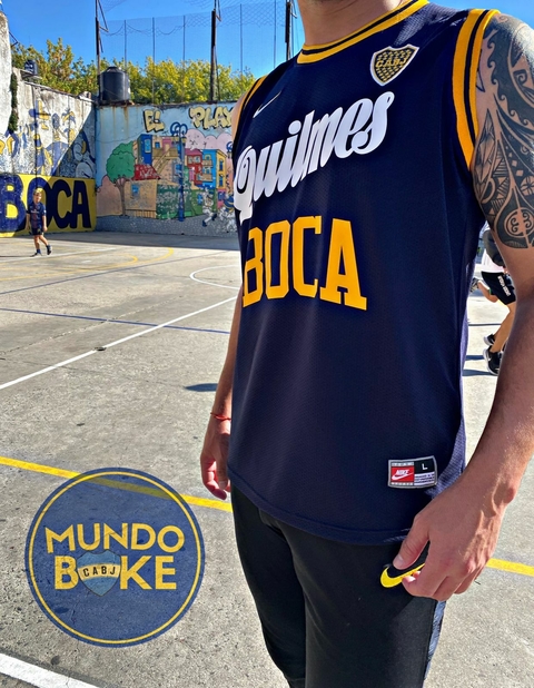 MUSCULOSA QUILMES BOCA JUNIORS RETRO mi