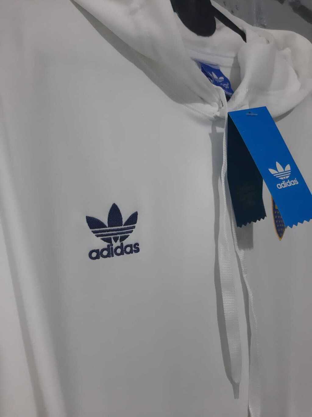 buzo TELA DEPORTIVA bordado Boca juniors 2023 AZUL BLANCO PREMIUN