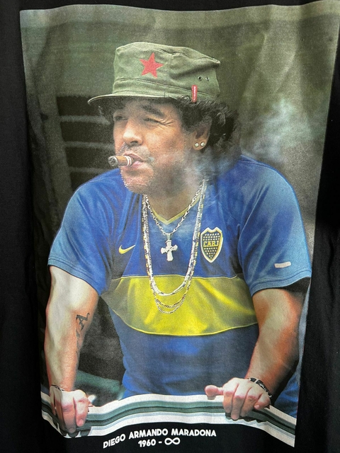 Remera algodón calidad premium DIEGO MARADONA gorro