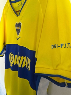 Camiseta Boca 2001 amarilla suplente 10 roman