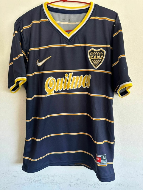 Camiseta mercosur azul bordada 10 BOCA JUNIORS - comprar online