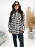 Camisa oversized pied poule - preto e branco - AC FASHION SHOP