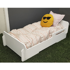 Cama Montessori Transición Infantil 1.40x80 Melamina Blanca! - tienda online