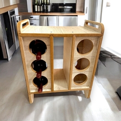 Vinoteca Mueble bodega Cava - Repisa Vino Botellas Copas - Original - MJMADERAS