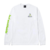 Camiseta Manga Longa HUF Silk Prism Logo Sportif Branco