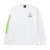 Camiseta Manga Longa HUF Silk Prism Logo Sportif Branco - Afonte Skateshop