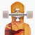 Skate HLB Longboard Cut Out Red Bird - comprar online