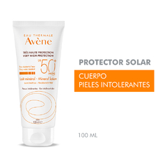 Avene Protector Solar Spf50+ Leche Mineral X 100ml