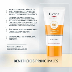 Eucerin Protector Solar Sensitive Protect Crema facial FPS 50+ 50 ml - comprar online
