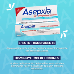 Asepxia emergencia gel secante imperfecciones localizado SIN COLOR - comprar online