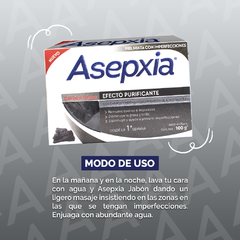 Asepxia Carbón Detox jabón 100 g - Farmacia Manes