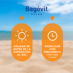 Imagen de Bagóvit Solar Kids emulsión hidratante corporal y facial FPS 50 x 200 ml