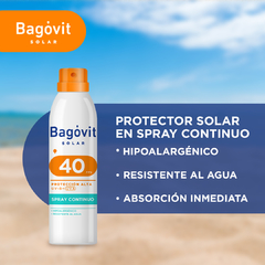 Bagóvit Solar corporal y facial en Spray Continuo FPS 40 x 170 gr en internet