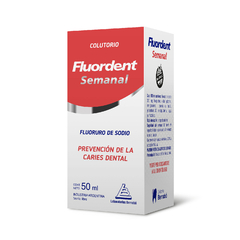 FLUORDENT SEMANAL COLUTORIO PREVENCIÓN DE CARIES DENTAL X 50ML