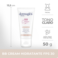 Dermaglos facial Crema con color BB Cream Tono Claro con FPS 30 en internet