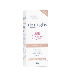 Dermaglos facial Crema con color BB Cream Tono Claro con FPS 30 - comprar online