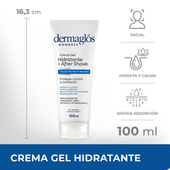 Dermaglós Hombres Crema Gel Hidratante + After Shave 100ml - tienda online
