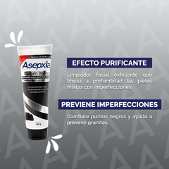 Asepxia Carbón Detox gel exfoliante 120 g - comprar online