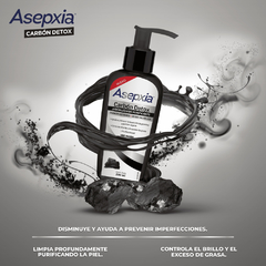 Asepxia Carbon detox jabón liquido x 200 ml - comprar online