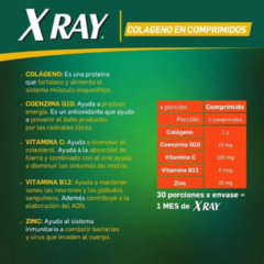 X RAY (Colágeno - vitamina b12 - vitamina C - zinc Y Q10) x 60 comp - comprar online