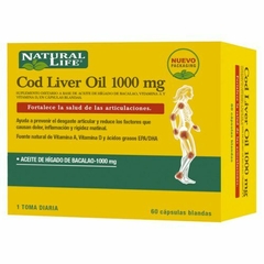 Natural Life Cod Liver Oil 1000mg X 60 Capsulas (aceite De Hí­gado De Bacalao)