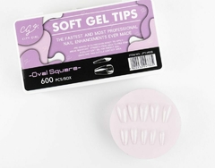 TIPS SOFT GEL OVAL SQUARE 600PCS