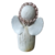 Escultura Anjo Carinhoso com Flor em cerâmica de Mena Cavalcanti na internet