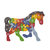 Quebra-cabeça educativo Cavalo em madeira com alfabeto e números da Fábrika de Sonhos – gigante - armazemcoresdobrasil