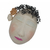 Máscara cabelo aramado e flores em cerâmica de Nené Cavalcanti