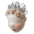 Máscara Tiara Floral Clássica em cerâmica de Nené Cavalcanti na internet