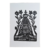 Xilogravura Nossa Senhora Aparecida em Preto do Álbum Religiosidade no Sertão de J. Borges – 48x33