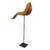 Escultura Pássaro Cauda Longa tridimensional em madeira com base de Gegê Pedrosa – M - comprar online