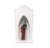Oratório com imagem em vidro de Nossa Senhora Auxiliadora
