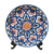 Prato decorativo Alegria Elegante em cerâmica Talavera de Maurício Flausino
