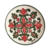 Prato decorativo Simplicidade em Vermelho em cerâmica Talavera de Maurício Flausino