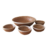 Conjunto Terral Pontos Clássicos de saladeiras redondas em cerâmica de Anísia de Sousa