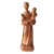 Escultura São José, o Menino Jesus e as Floresem madeira de Mestre Manoel Santeiro