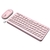 TECLADO+MOUSE NETMAK NM-KB850-P ROSA INALAMBRICO