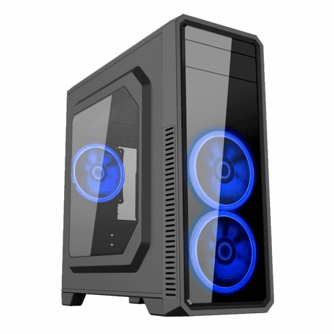 GABINETE GAMER GAMEMAX G561 FAN AZUL X3