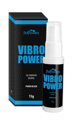 Gel beijável vibro power - power black 15GR