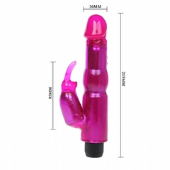 Vibrador em Jelly Naughty Bunny Duplo Motor - 18 cm na internet