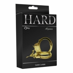 Algema de metal HARD dourada na internet
