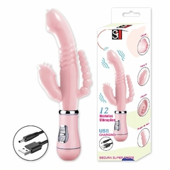 Vibrador de Ponto G e Clitóris Recarregável - 3 em 1 - Distribuidora BeHot