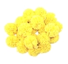 APLIQUE POMPOM MALHA TELINHA AMARELO (2,5 CM) - 05 UNIDADES