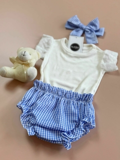 CONJUNTO AYLA AZUL | P AO 1 - FLOÁH Baby Store