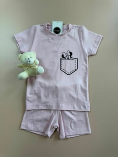 CONJUNTO MINNIE ROSA BEBÊ | 1 AO 6