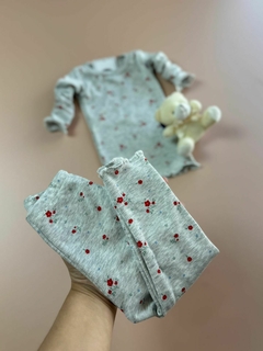 CONJUNTO FLOWERS VERMELHO | P AO 4 - FLOÁH Baby Store