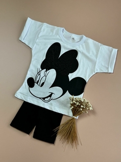 CONJUNTO MINNIE GLITTER BRANCO | 1 AO 6 - comprar online