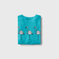 Camiseta T-shirt Flamingos Freestyle - Blue Tree